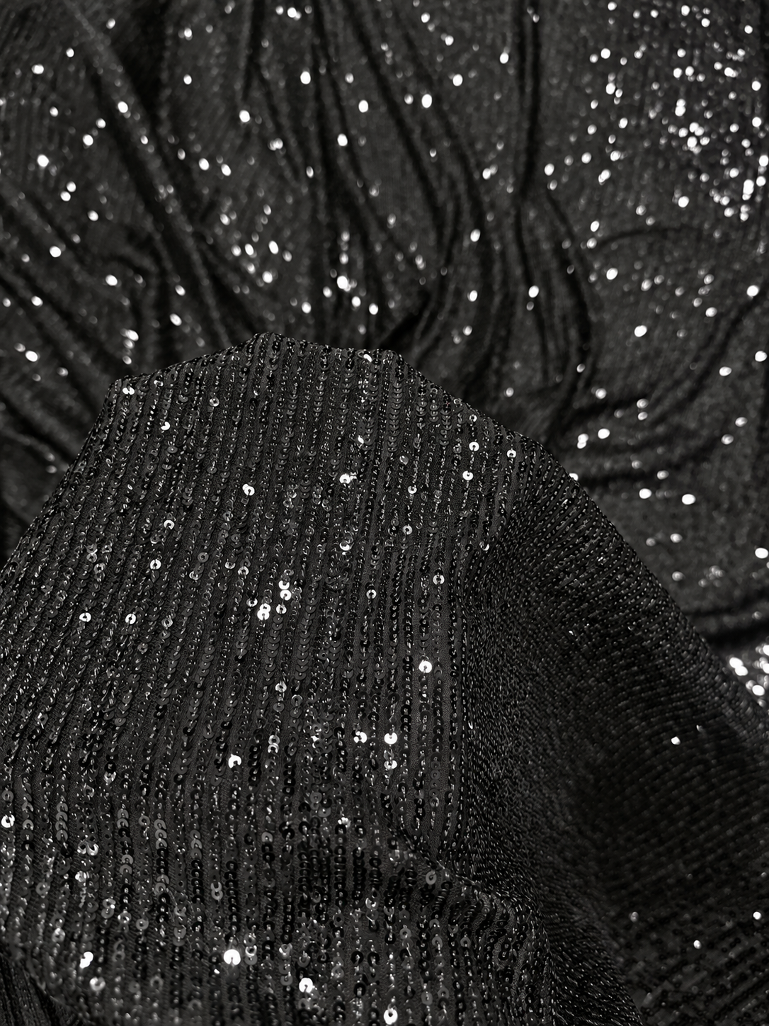 Torrey Sequin Fabric - Black