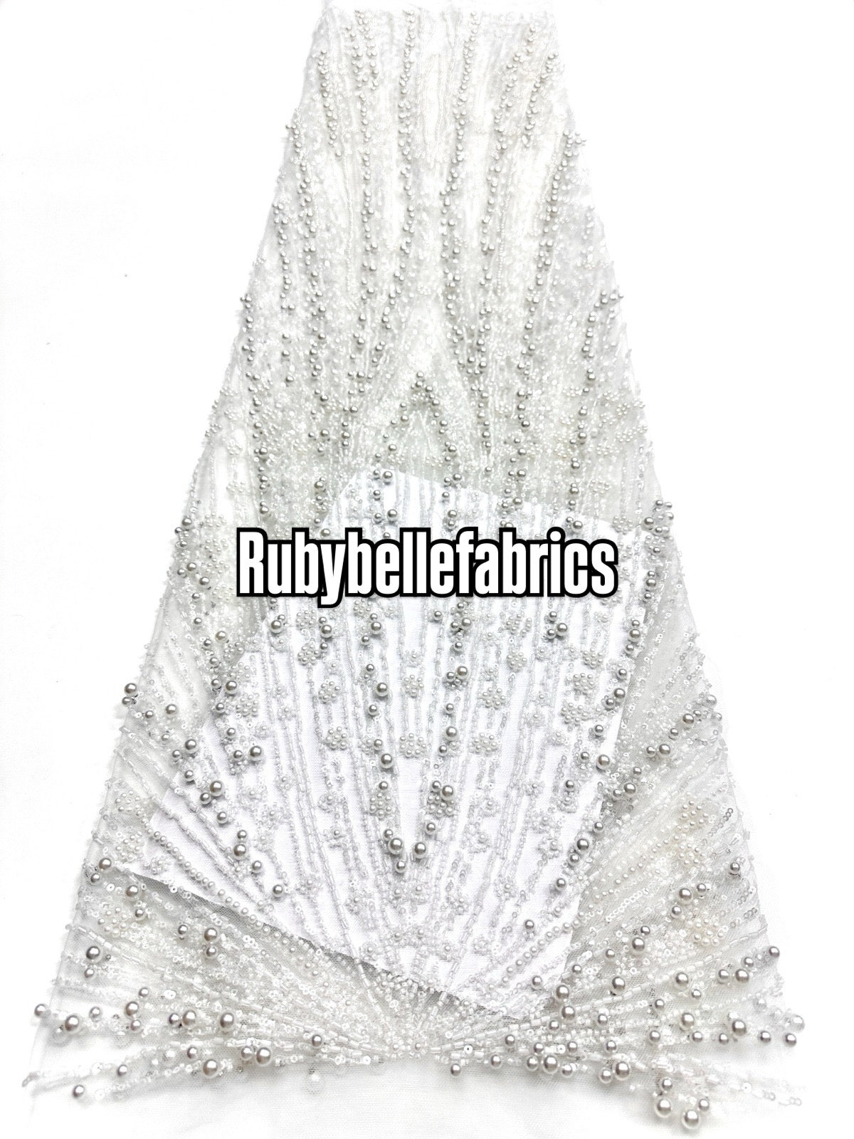 Encia Beaded Lace Fabric