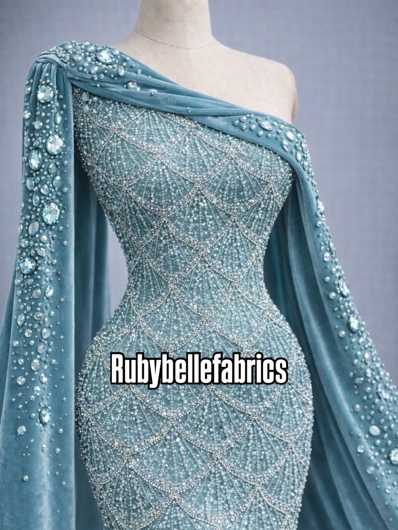 Utole Beaded Luxury Fabric - More Colors