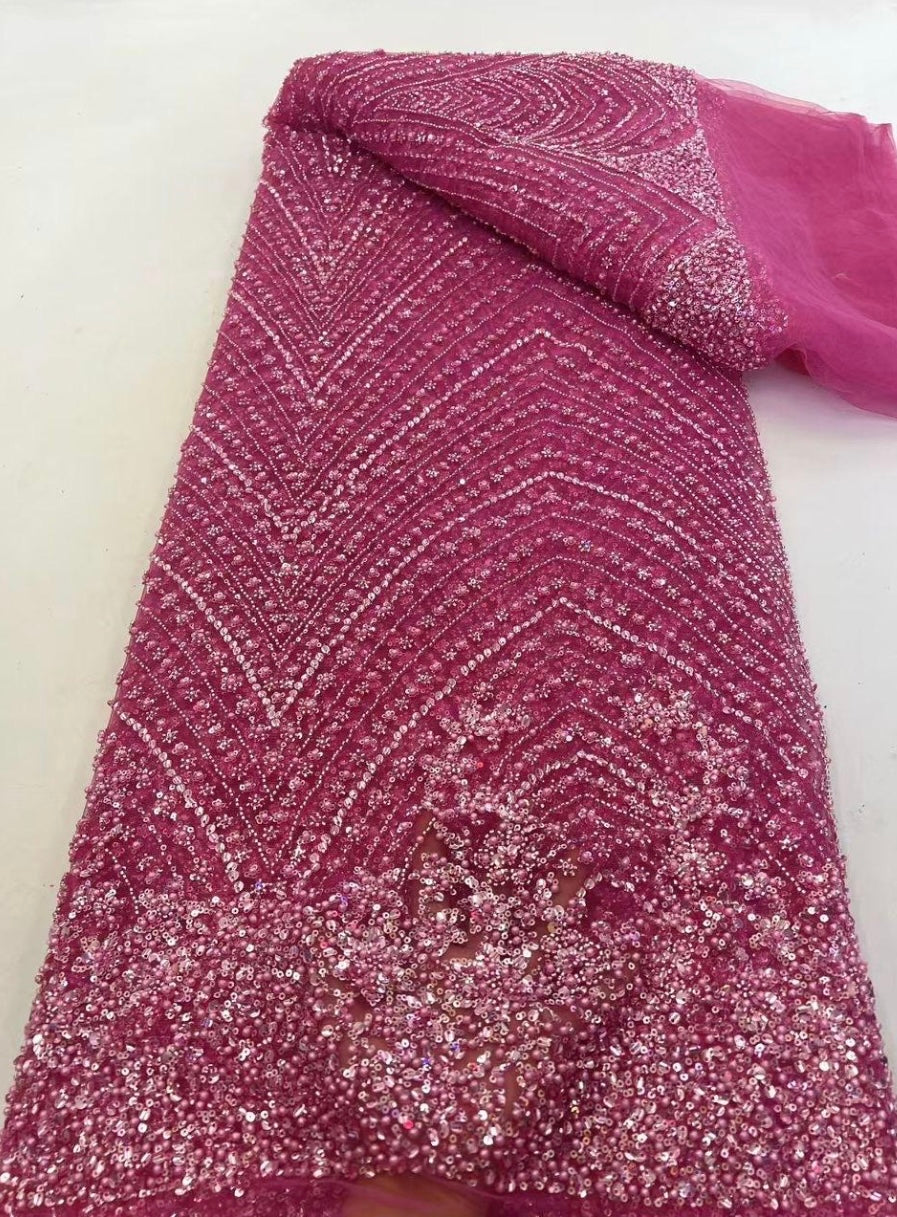 Allage Luxury Handmade Fabric - Fuchsia Pink