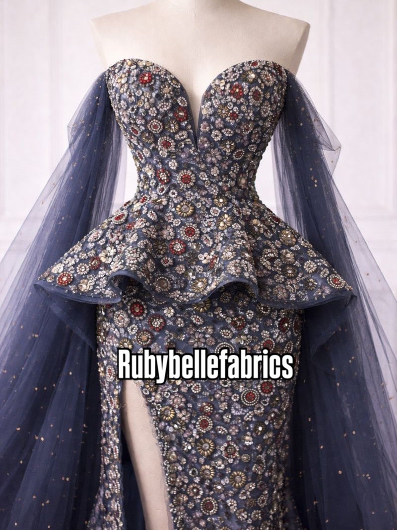 Tela hecha a mano de lujo Mezalee 