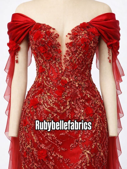 Aton 3D Sequin Fabric