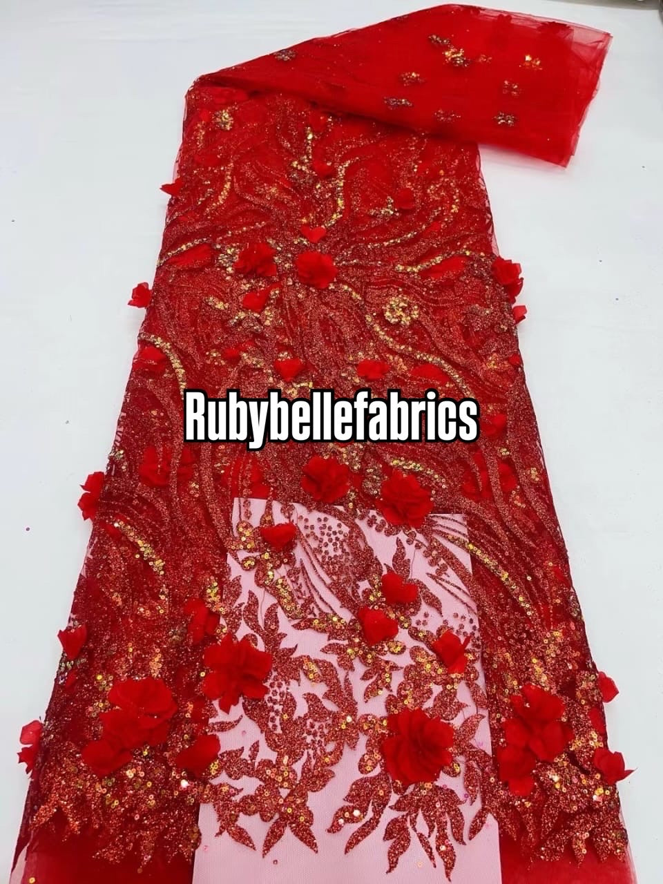 Aton 3D Sequin Fabric