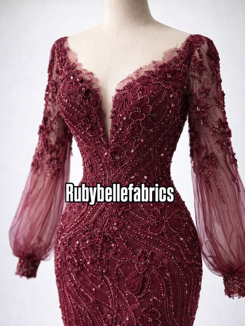 Mexolle Floral 3D Luxury Fabric