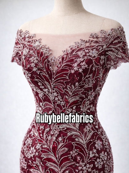Voline Luxury Velvet Sequin Fabric