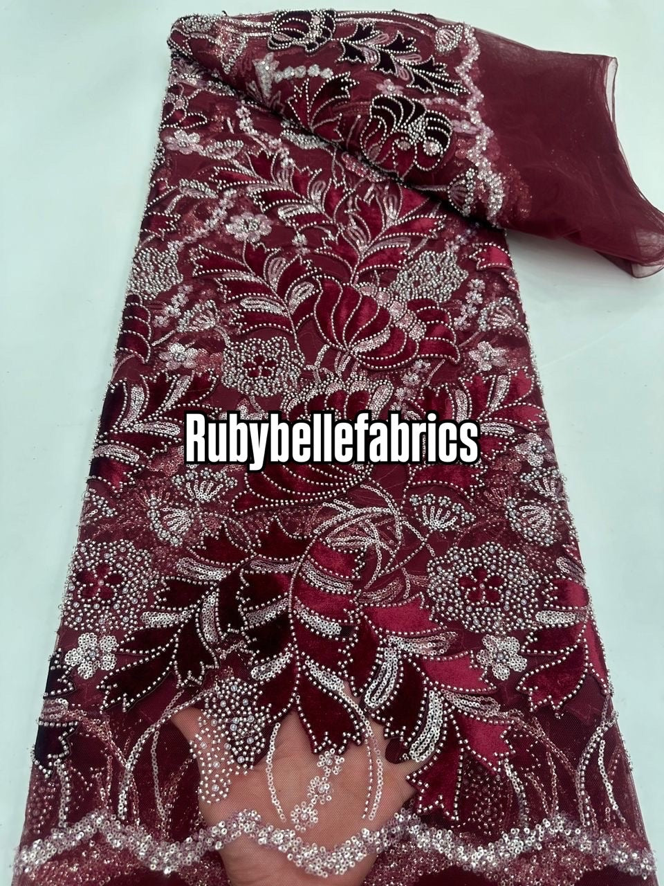 Voline Luxury Velvet Sequin Fabric