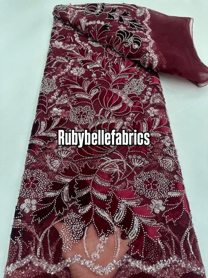Voline Luxury Velvet Sequin Fabric