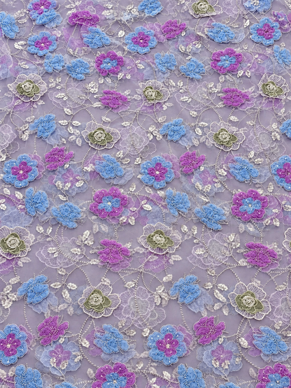 Hallell 3D Luxury Fabric - Lilac