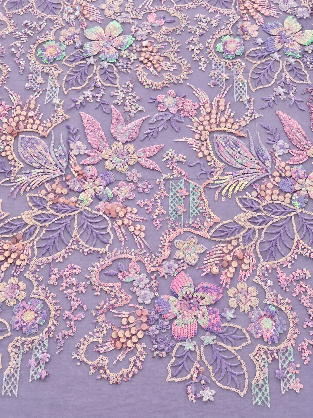 Hayiu Sparkling Sequin Fabric - Lilac