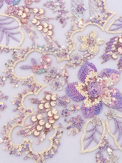 Hayiu Sparkling Sequin Fabric - Lilac