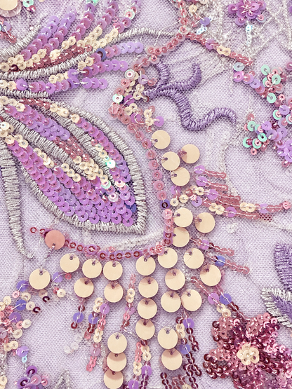 Hayiu Sparkling Sequin Fabric - Lilac
