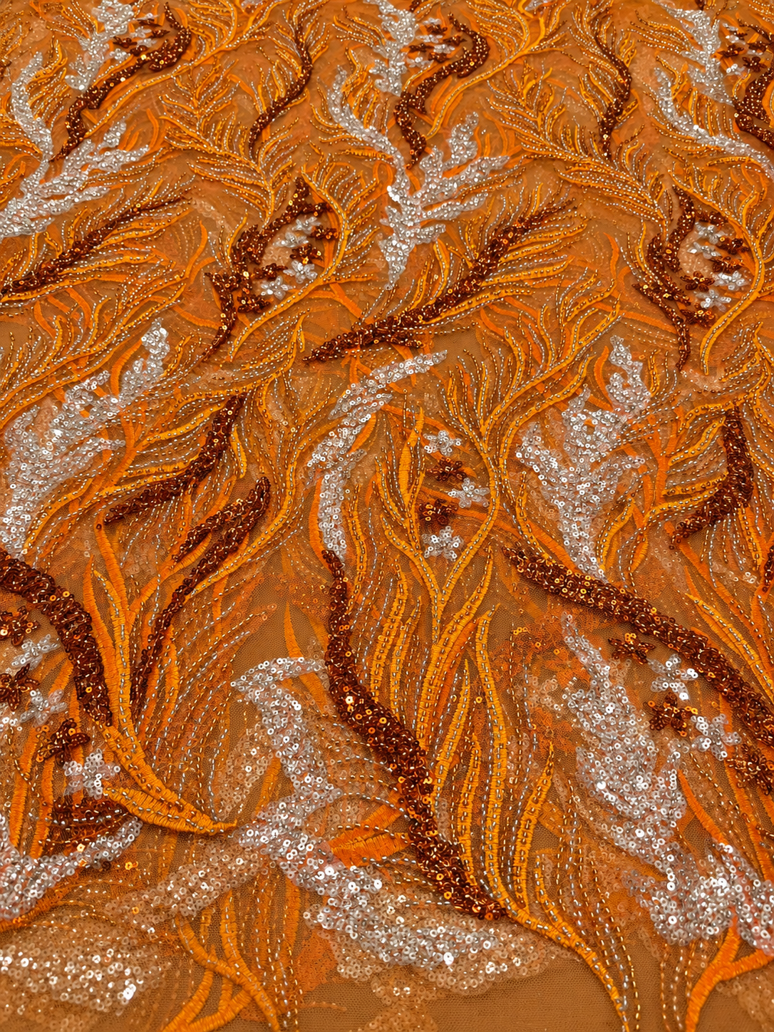 Terrapin Luxury Handmade Fabric- Orange