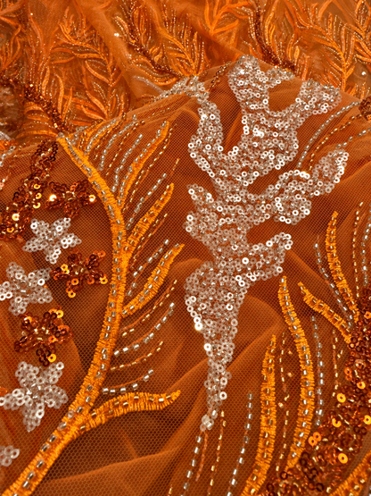 Terrapin Luxury Handmade Fabric- Orange
