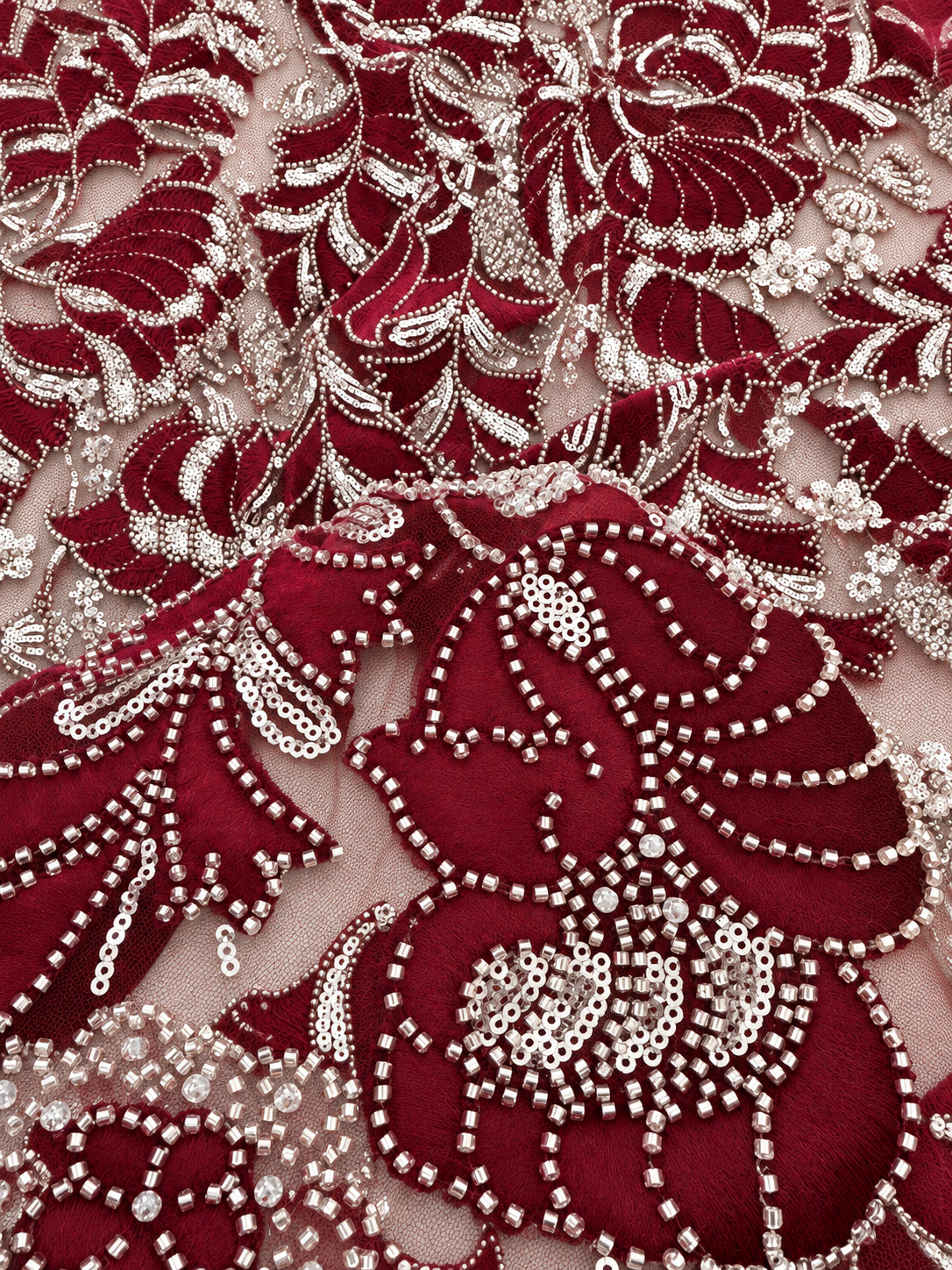 Voline Luxury Velvet Sequin Fabric