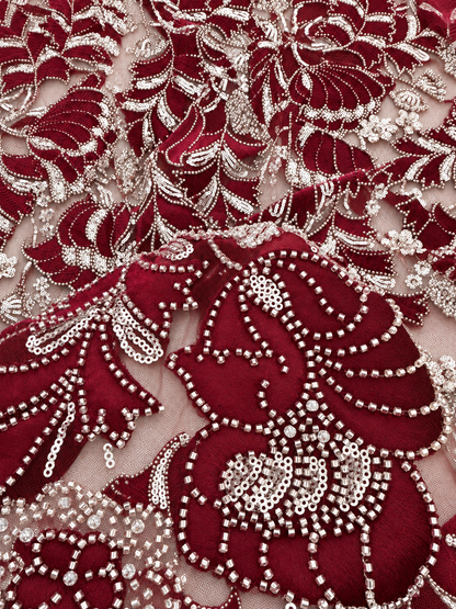 Voline Luxury Velvet Sequin Fabric
