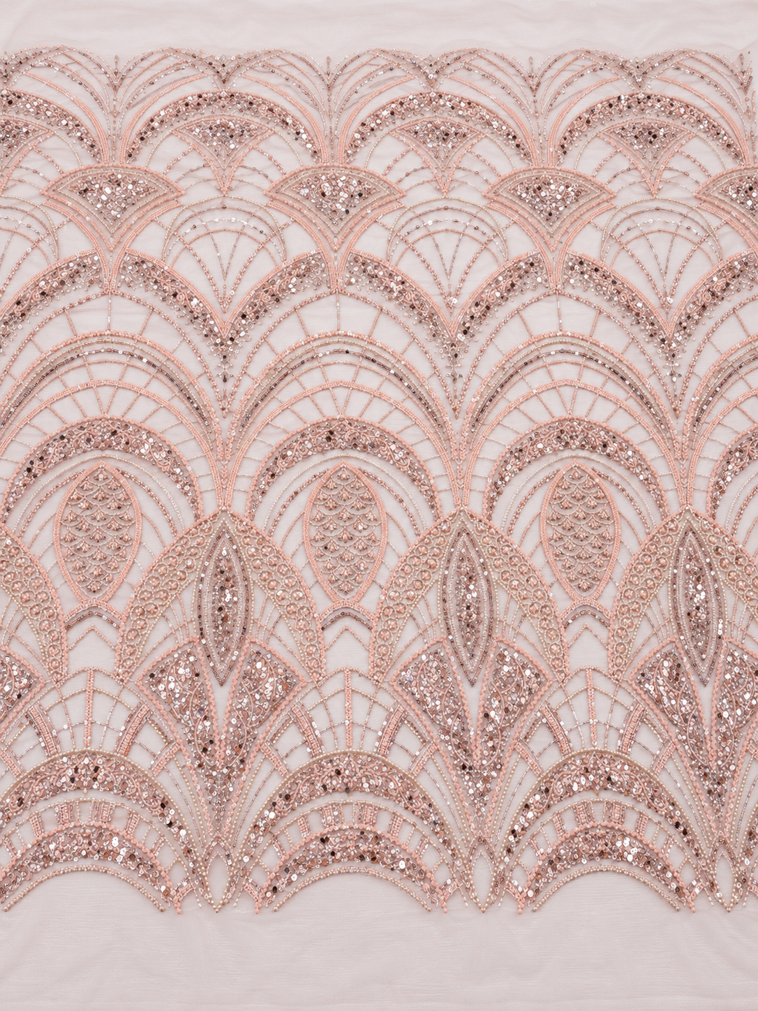 Enenia Beaded Luxury Fabric - Blush Pink