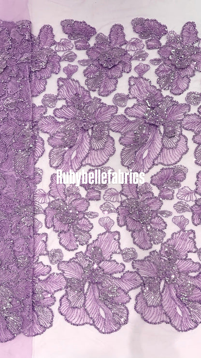 Baylon Sequin Beaded Luxury Fabric - More Colors