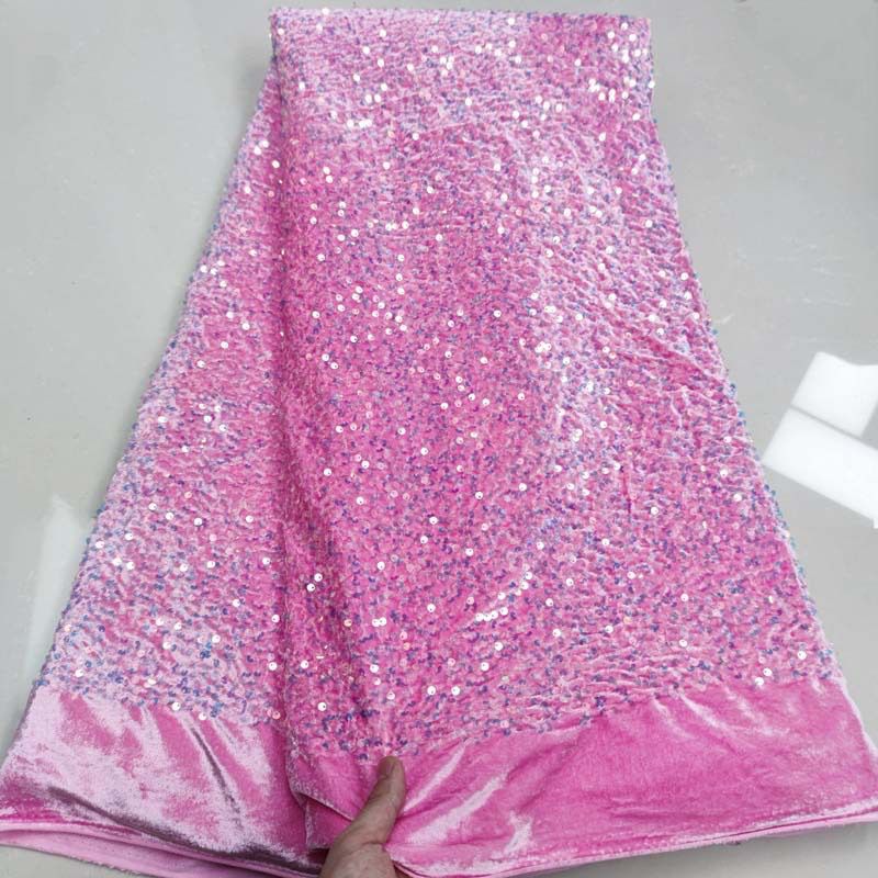 Spotlight Velvet Sequin Fabric