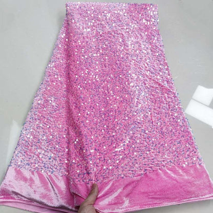 Spotlight Velvet Sequin Fabric