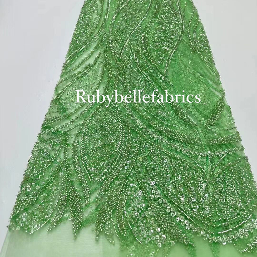 Inelie High Quality Beaded Fabric