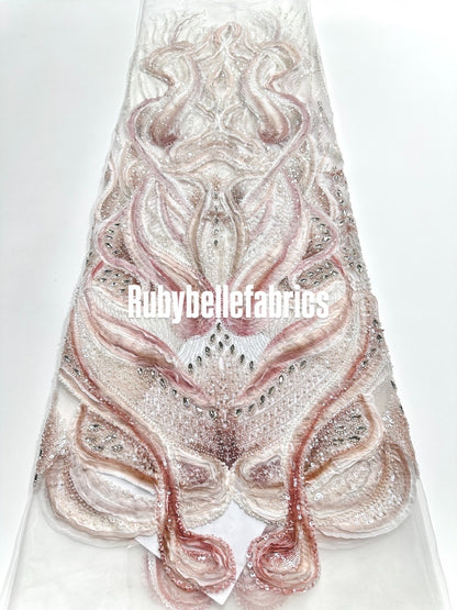 Peridot Bloom Stone couture fabric