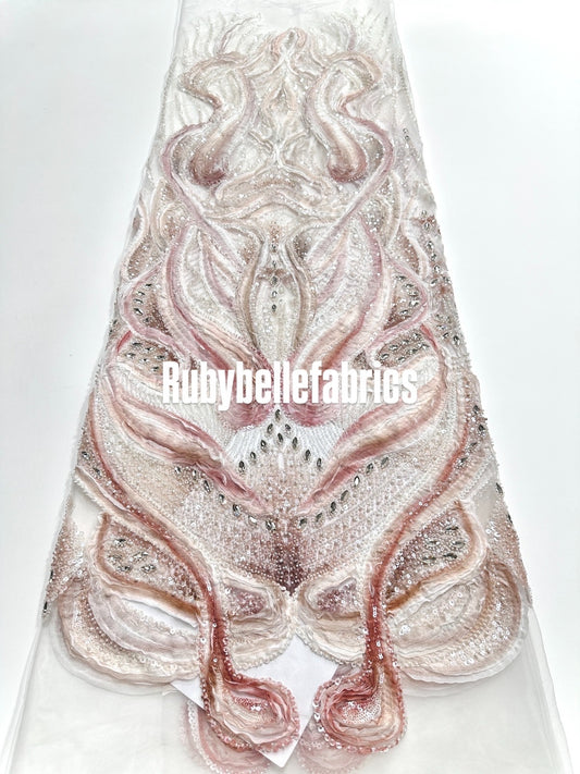 Peridot Bloom Stone couture fabric