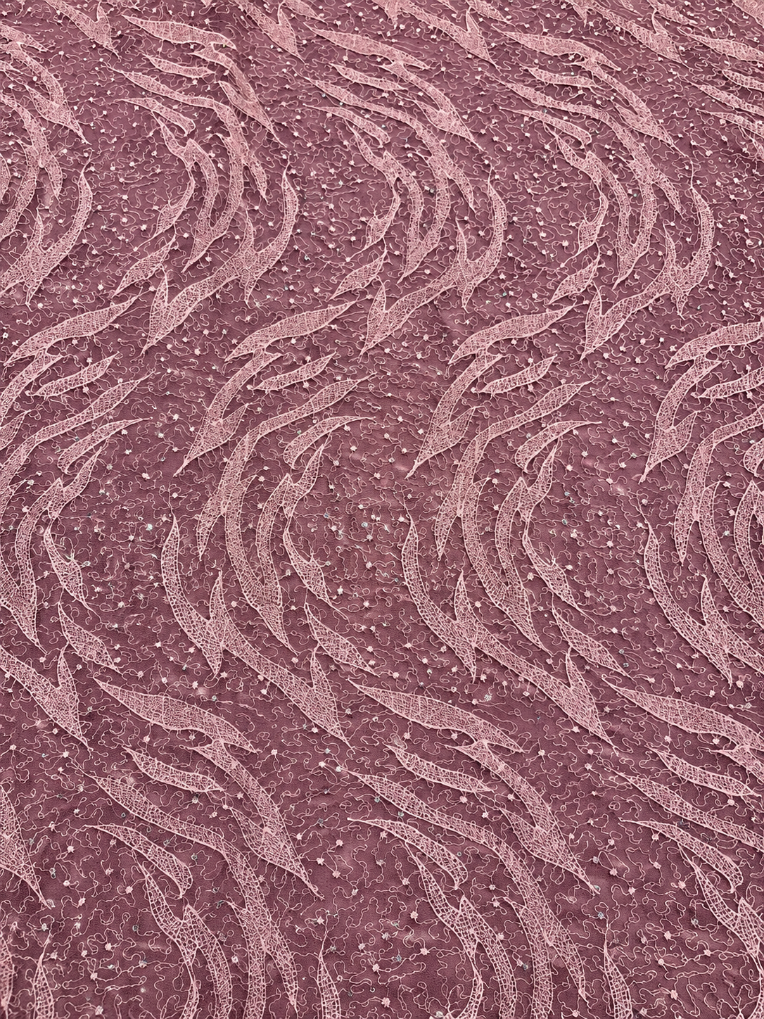 Eak Tulle Fabric - Mauve