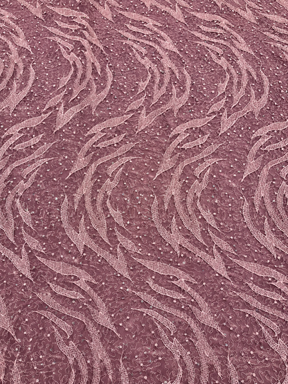 Eak Tulle Fabric - Mauve