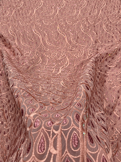 Esox High Quality Voile Fabric - Blush Pink