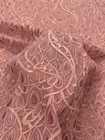 Esox High Quality Voile Fabric - Blush Pink