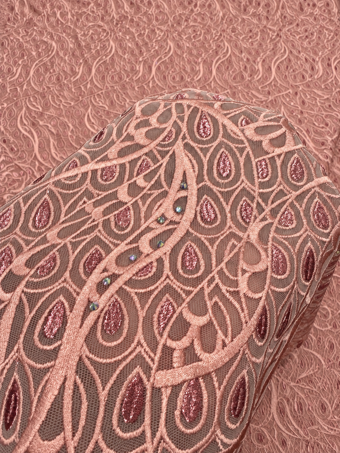 Esox High Quality Voile Fabric - Blush Pink