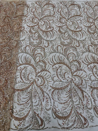 Palm Beaded Luxury Handmade Fabric