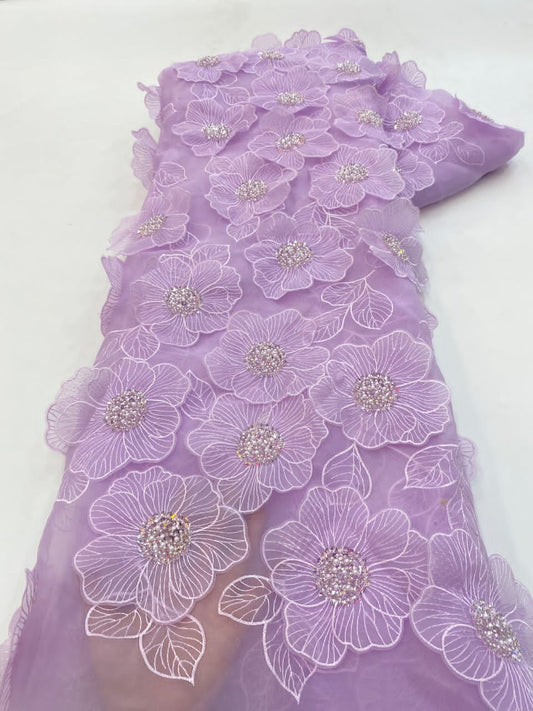 Peluxe 3D Luxury Fabric - Lavender