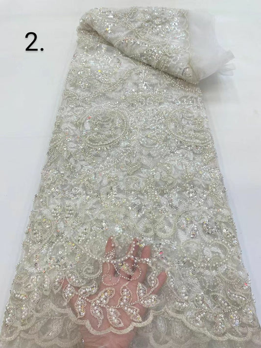 Tela hecha a mano con lentejuelas de lujo Zinnot 