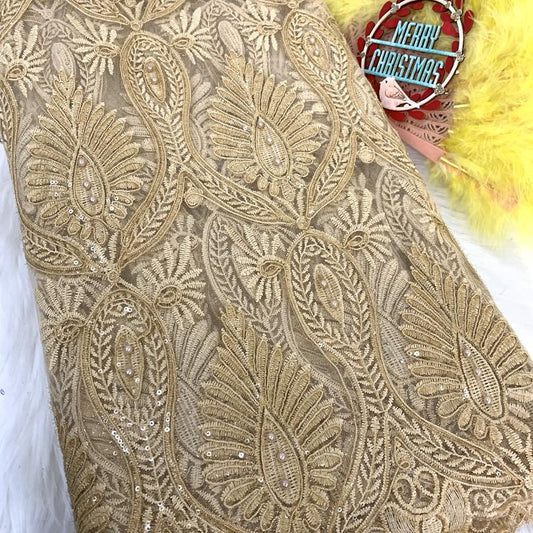 Easton Sequin Fabric - Gold