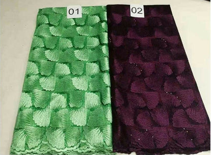 Turin Tulle Fabric - Green