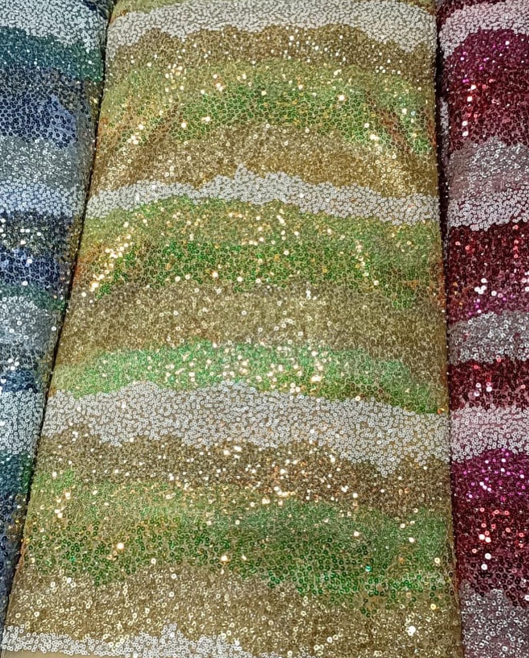 Aura Shimmering Sequin Fabric