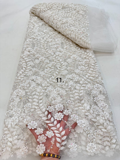 Luxury Handmade Bridal Wedding Fabrics - More Options