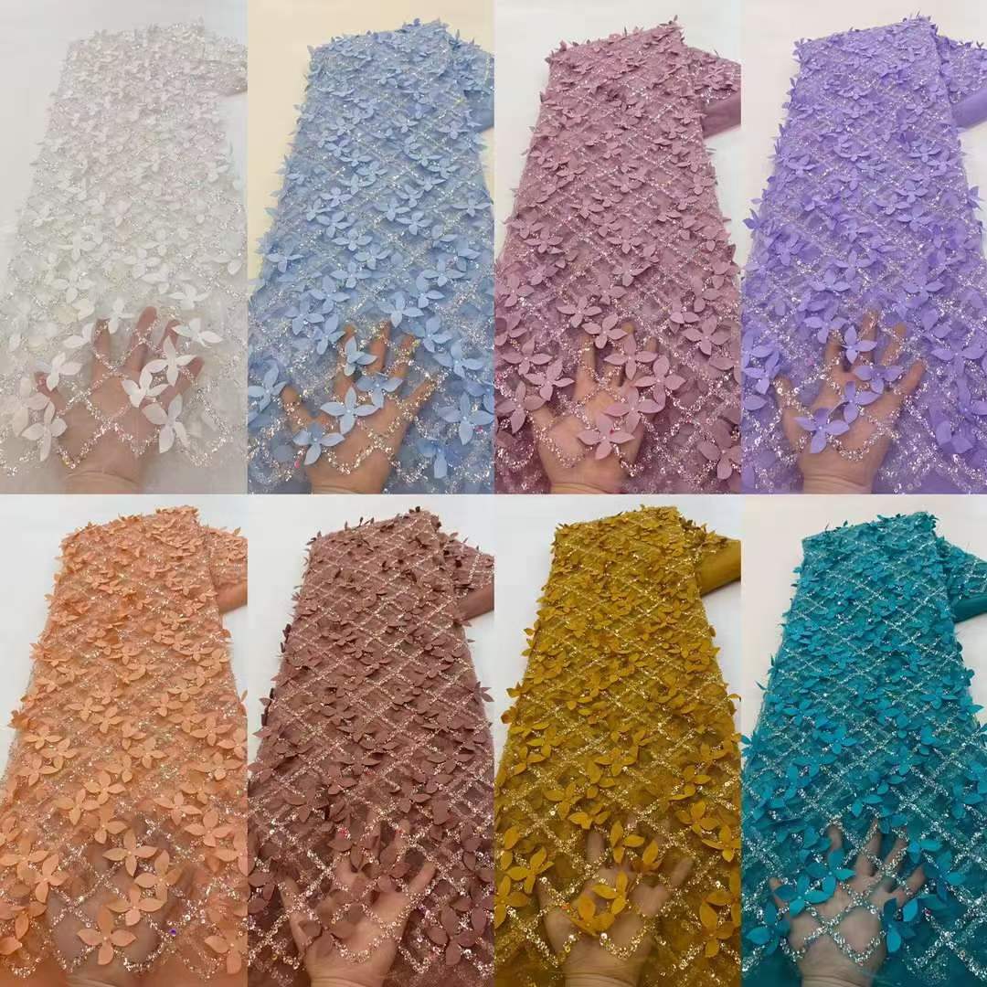 Daphne 3D Sequin Tulle Fabric
