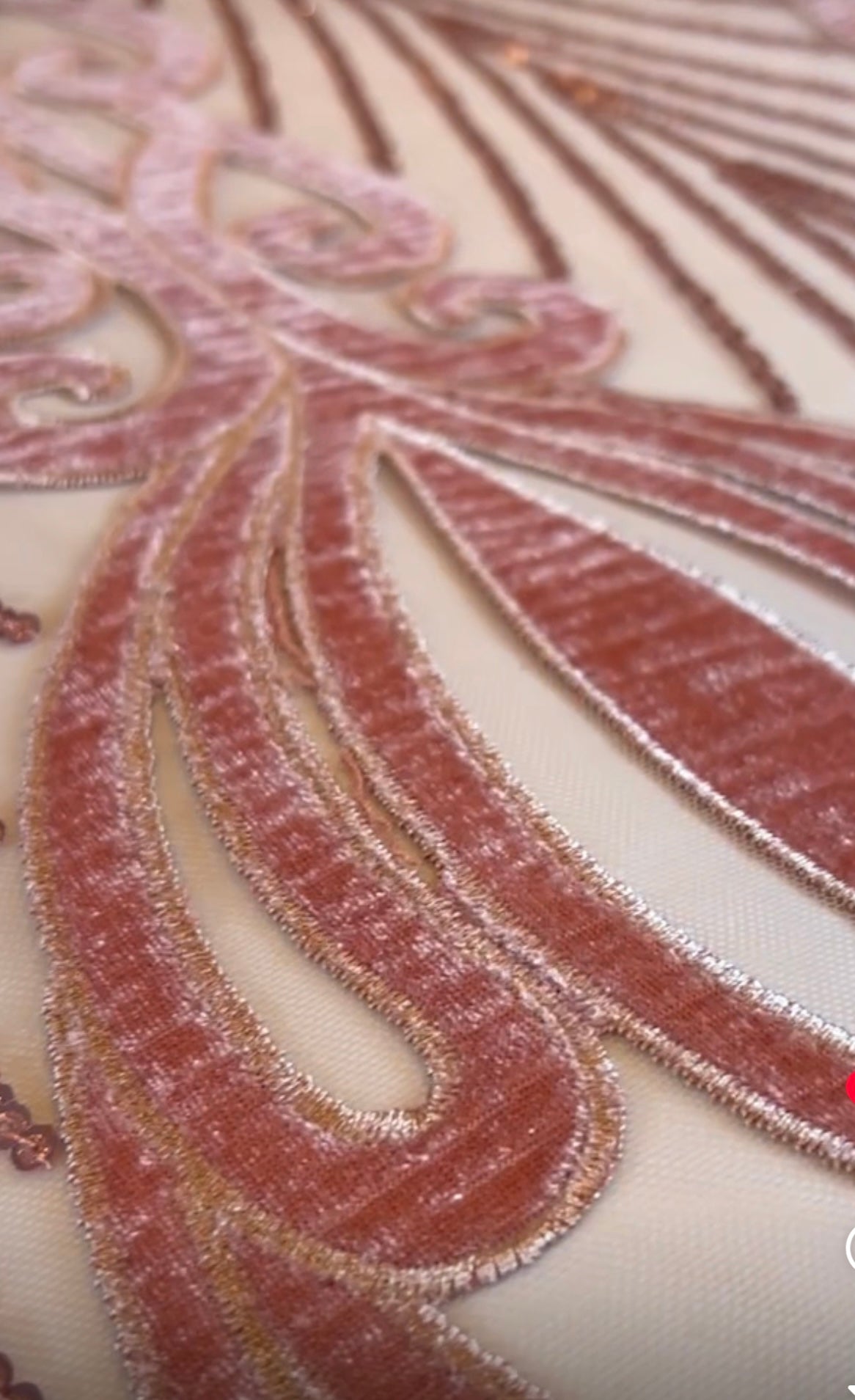 Tela de lentejuelas de terciopelo Zinnia - Rosa rubor 