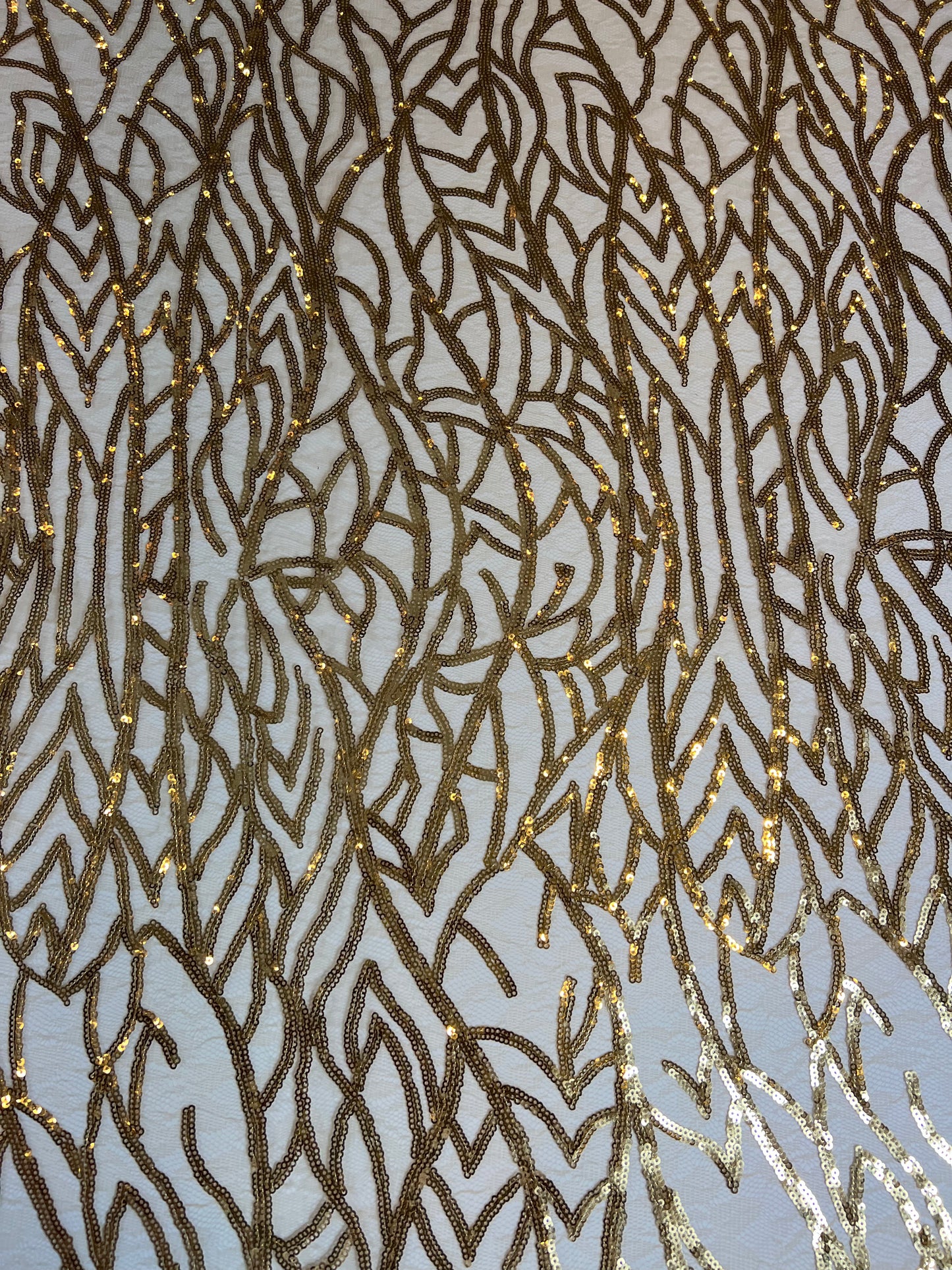Cherock Sequin Fabric - Gold