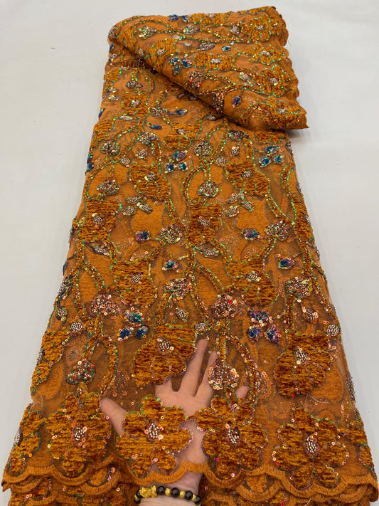 Huigt Velvet Sequin Fabric - More Colors